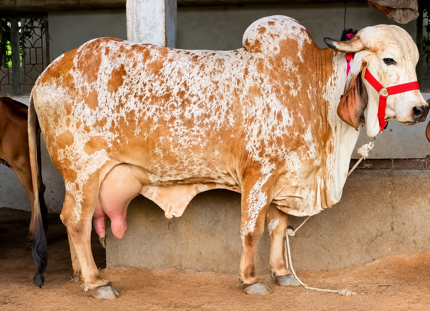 Spotted dairy cow